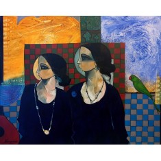 Abrar Ahmed, 30 x 36 Inch, Oil on Canvas, Figurative Painting, AC-AA-582